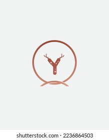A modern and casual winter fancy handwritten Y vector logo template
