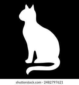 Modern cat logo and t-shirt vector design.