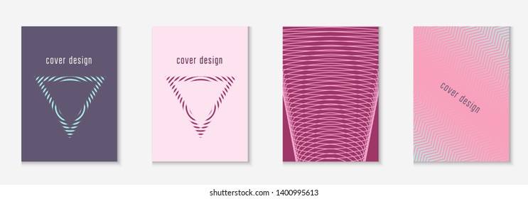 Modern catalog. Color report, certificate, web app, patent concept. Purple and pink. Modern catalog with minimalist geometric line and trendy shapes.