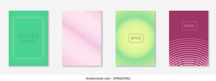 Modern catalog. Colored invitation, page, annual report, book concept. Yellow and pink. Modern catalog with minimalist geometric line and trendy shapes.