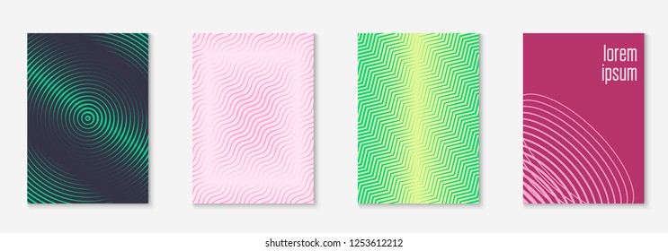 Modern catalog. Linear notebook, web app, patent, journal layout. Yellow and pink. Modern catalog with minimalist geometric line and trendy shapes.