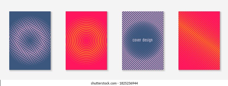 Moderner Katalog. Orange und Rosa. Material Patent, Seite, mobiler Bildschirm, Jahresbericht mockup. Moderner Katalog mit minimalistischer geometrischer Linie und trendigen Formen.
