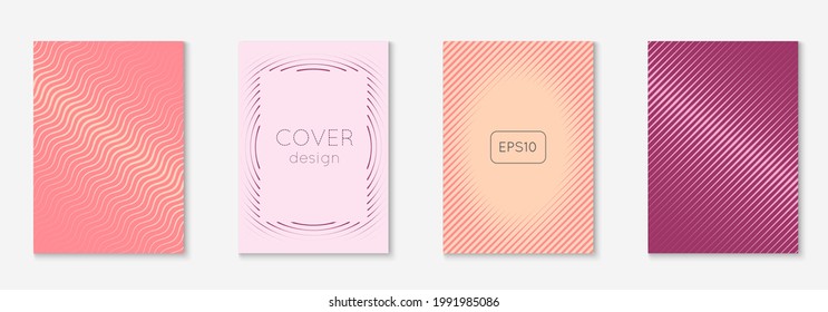 Modern catalog. Pink and purple. Simple notebook, wallpaper, book, presentation mockup. Modern catalog with minimalist geometric line and trendy shapes.