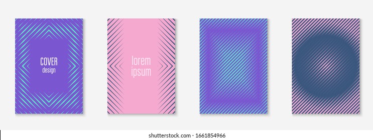 Modern catalog. Purple and turquoise. Dynamic folder, presentation, wallpaper, report mockup. Modern catalog with minimalist geometric line and trendy shapes.