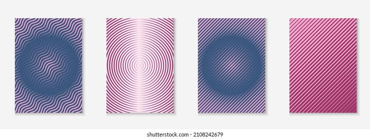 Modern catalog. Vintage flyer, placard, annual report, book concept. Purple and pink. Modern catalog with minimalist geometric line and trendy shapes.