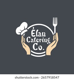 Vector de diseño de logotipo de catering moderno