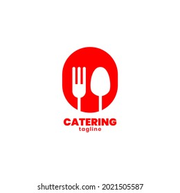 modern catering logo, food logo, restaurant logo premium vector