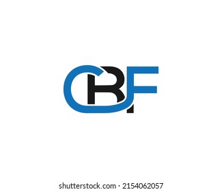 Ilustración moderna del símbolo del vector Idea de diseño de logotipo CBF.