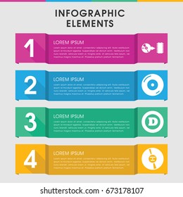 Modern cd infographic template. infographic design with cd icons includes d letter, disc on fire, cd. can be used for presentation, diagram, annual report, web design.
