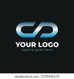 Modern CD Initials Brand Logo 