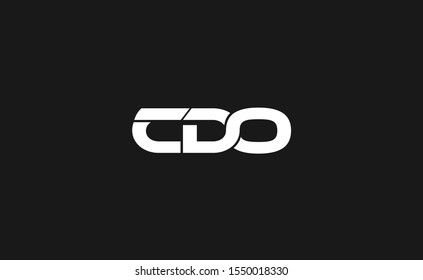 Modern CDO letter logo design template