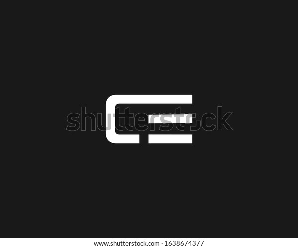 Modern Ce Ce Alphabet Letters Monogram Stock Vector (Royalty Free ...