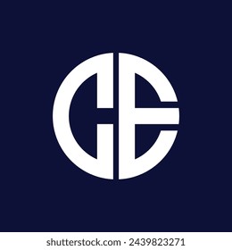 Modernes CE Circle Logo Design