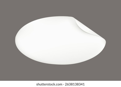 Modern ceiling light fixture with a sleek, white design. The ceiling light offers a minimalist look, perfect for contemporary spaces. Ideal for modern interiors. Sticker element vector.