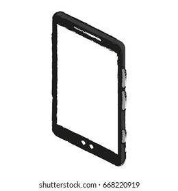 modern cellphone with blank screen icon image 