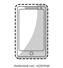 modern cellphone icon image 