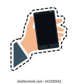 modern cellphone icon image 