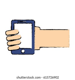 modern cellphone icon image 