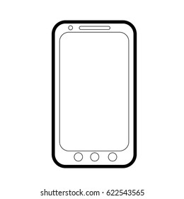 modern cellphone icon image 