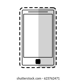 modern cellphone icon image 