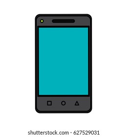 modern cellphone icon image 