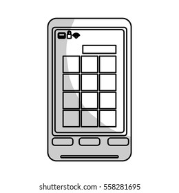 modern cellphone icon image vector illustration design 