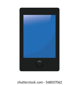 modern cellphone icon image vector illustration design 