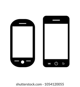 Modern cellphone vector icon isolated on white background