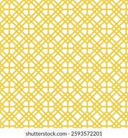 Modern Celtic Knot Seamless Pattern Design.Golden Geometric Pattern Background.