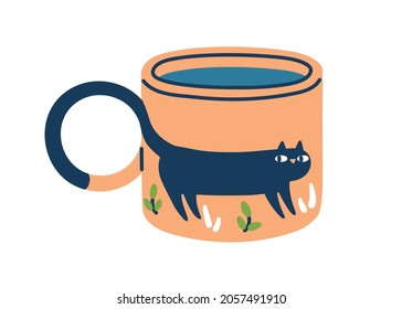 Modern ceramic tea mug