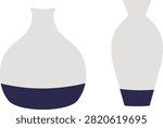 Modern Ceramic Vase Collection Clipart.
Minimal Vase Clipart Set Flat Vector Illustration.
Neutral Decorative Vase Flat Vector Set.
Transparent background.