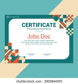 Modern certificate abstract business award vector 