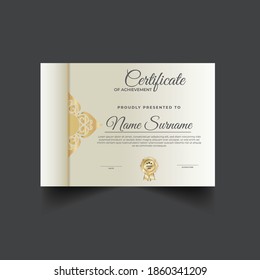 Modern Certificate of achievement  design