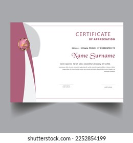 Plantilla moderna de certificado de logro