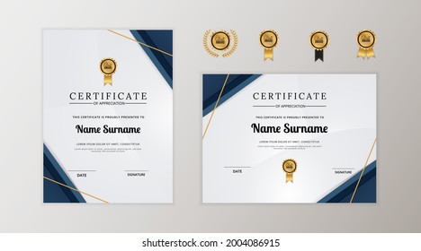 Modern certificate of appreciation template