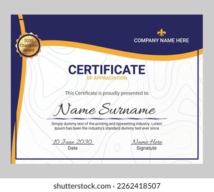 Modern Certificate of Appreciation template