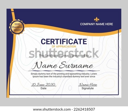Modern Certificate of Appreciation template