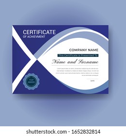 modern certificate of appreciation template vector