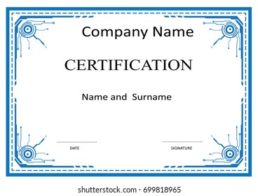 Modern Certificate Border