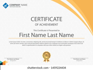 Diseño moderno de certificados y certificados creativos