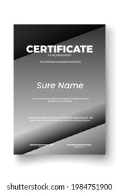 Modern certificate design with Abstract geometric background