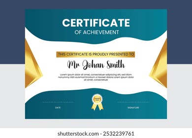 Modern Certificate Design, certificate, creative certificate template, certificate design, template