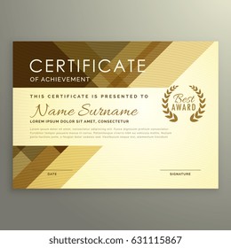 modern certificate design in premium style