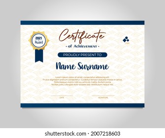 Modern Certificate Design. Simple elegant background design. vector award certificate template