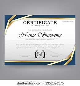 Modern Certificate Design Template