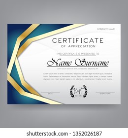 Modern Certificate Design Template