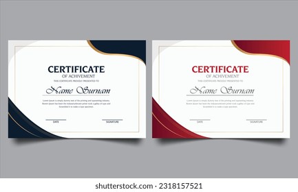 Modern Certificate Design. Certificate template awards diploma background vector modern design