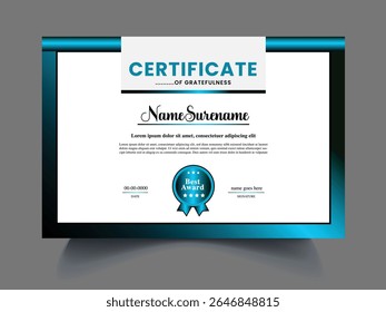modern Certificate design template concept 