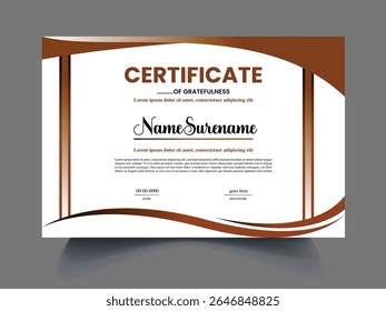 modern Certificate design template concept 