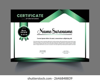 modern Certificate design template concept 